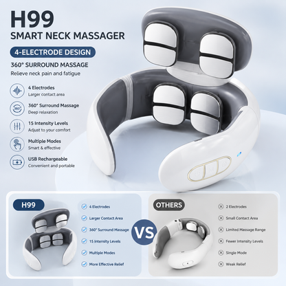 Electric TENS Neck Massager With Heat – Cervical Relief
